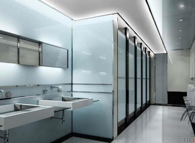洗手間隔斷的設計對空間的影響