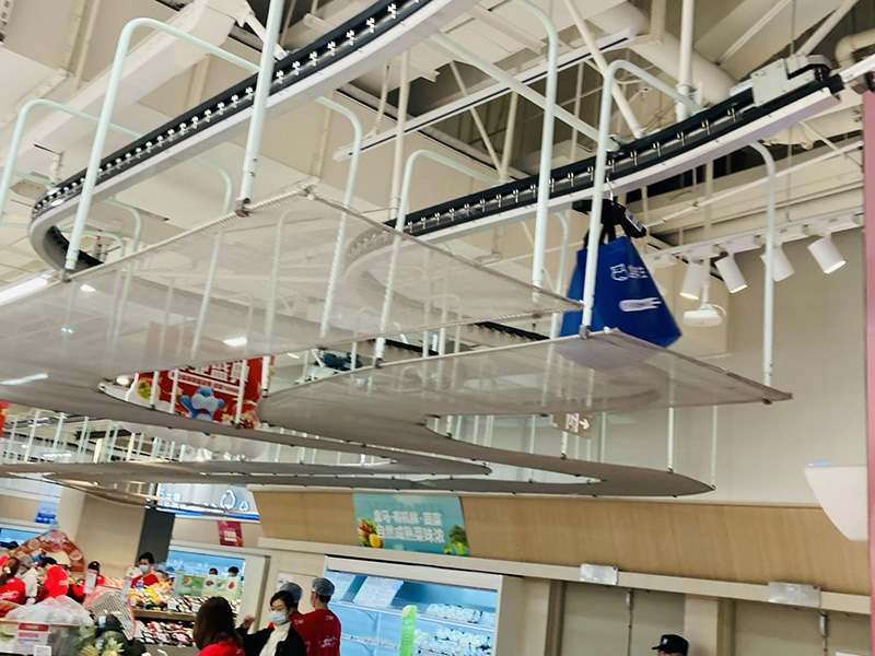 超市悬挂自动分拣设备