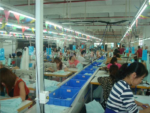 Electric frame pushing assembly line