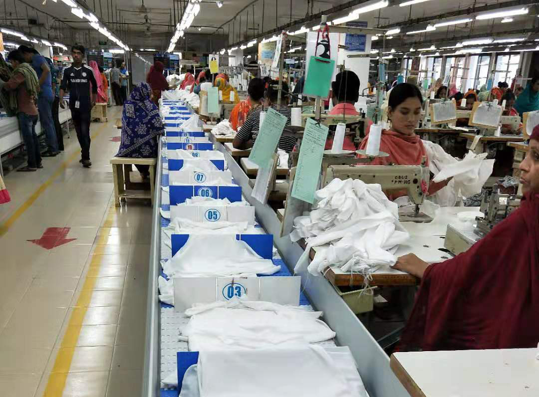 Case study of fully automated clothing assembly line