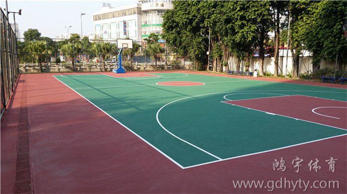 深圳丙烯酸篮球场场地施工 丙烯酸球场一平方多少钱