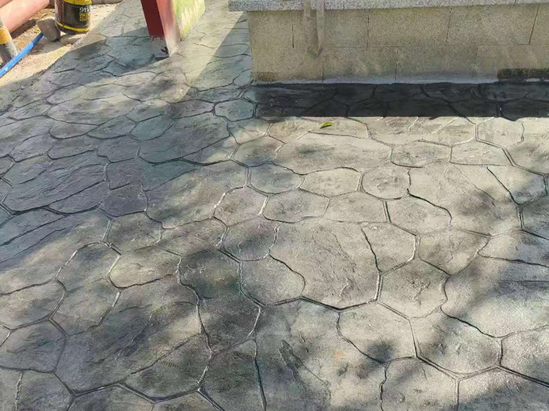 530平方压花地坪