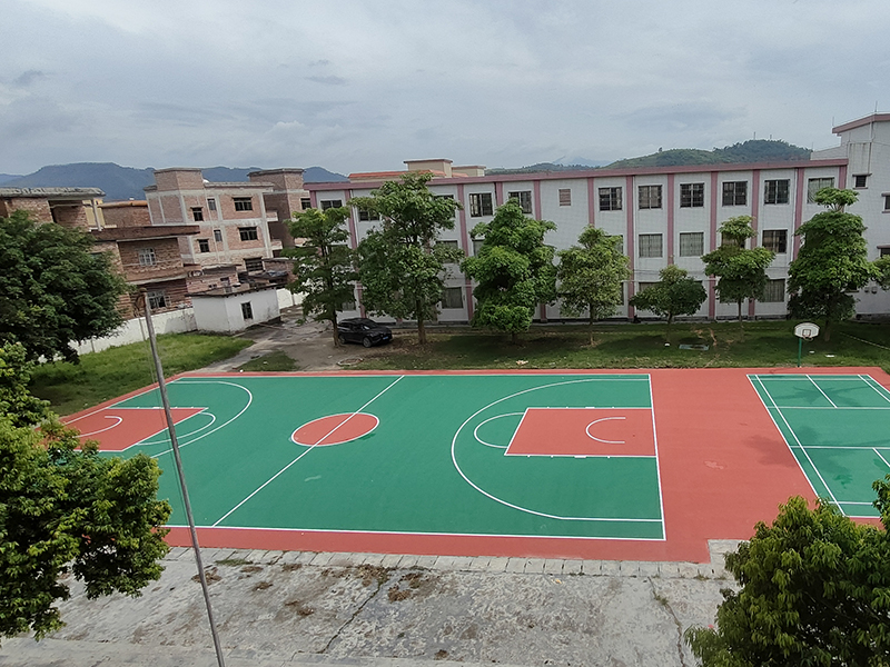 肇庆市德庆县旧圩黄牛岗小学700平丙烯酸