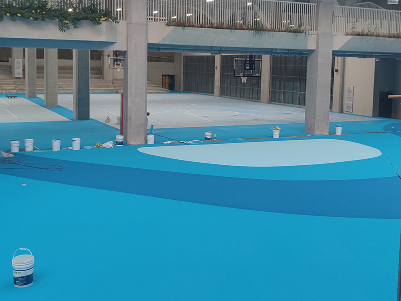 深圳羅湖外語小學1080平方丙烯酸完工