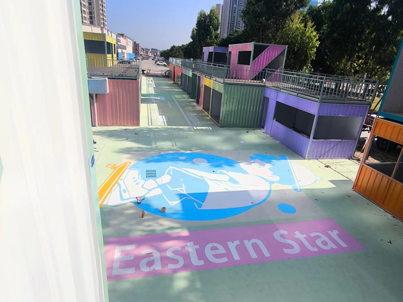 河源市東源縣東源農(nóng)商銀行1200平方丙烯酸完工